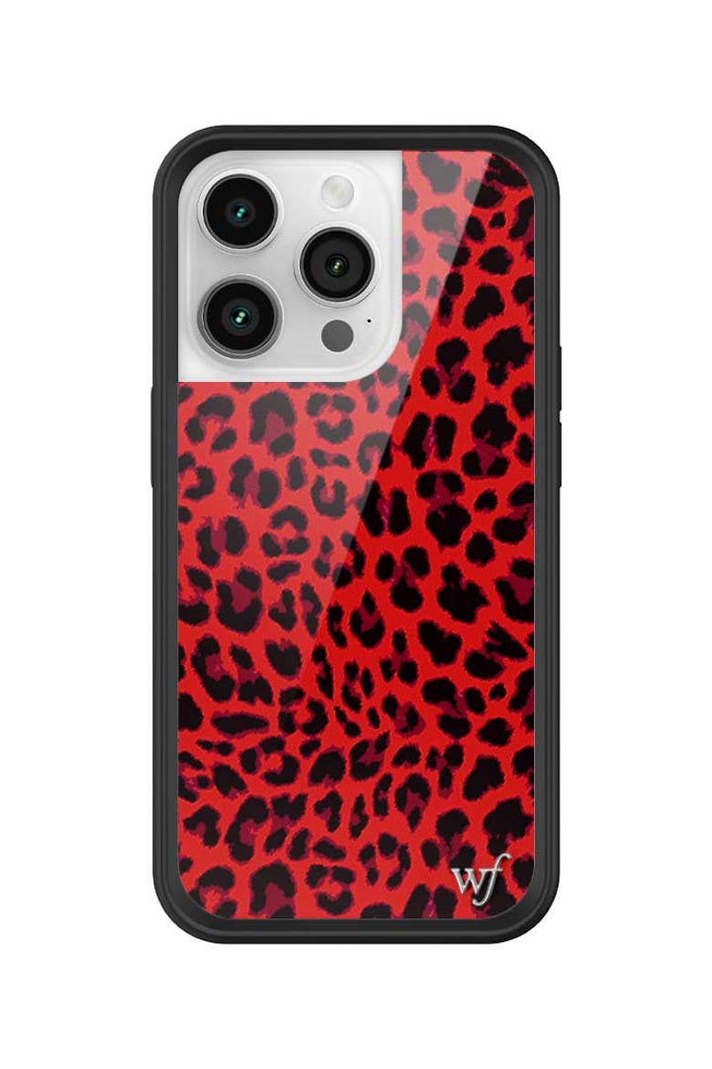 Meow | Red iPhone Case, Alternate, color, Red
