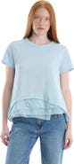 Wilt Boxy Short Sleeve Mixed Hem