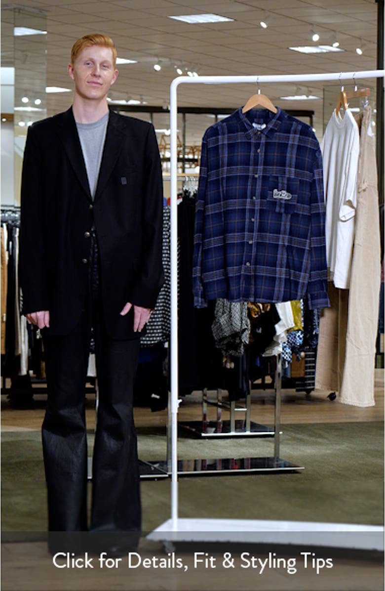 Swirl Plaid Flannel Button-Up Shirt, sales video thumbnail