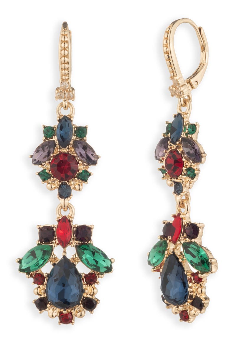 Magnificent Magnolia Double Drop Earrings, Main, color, MULTI