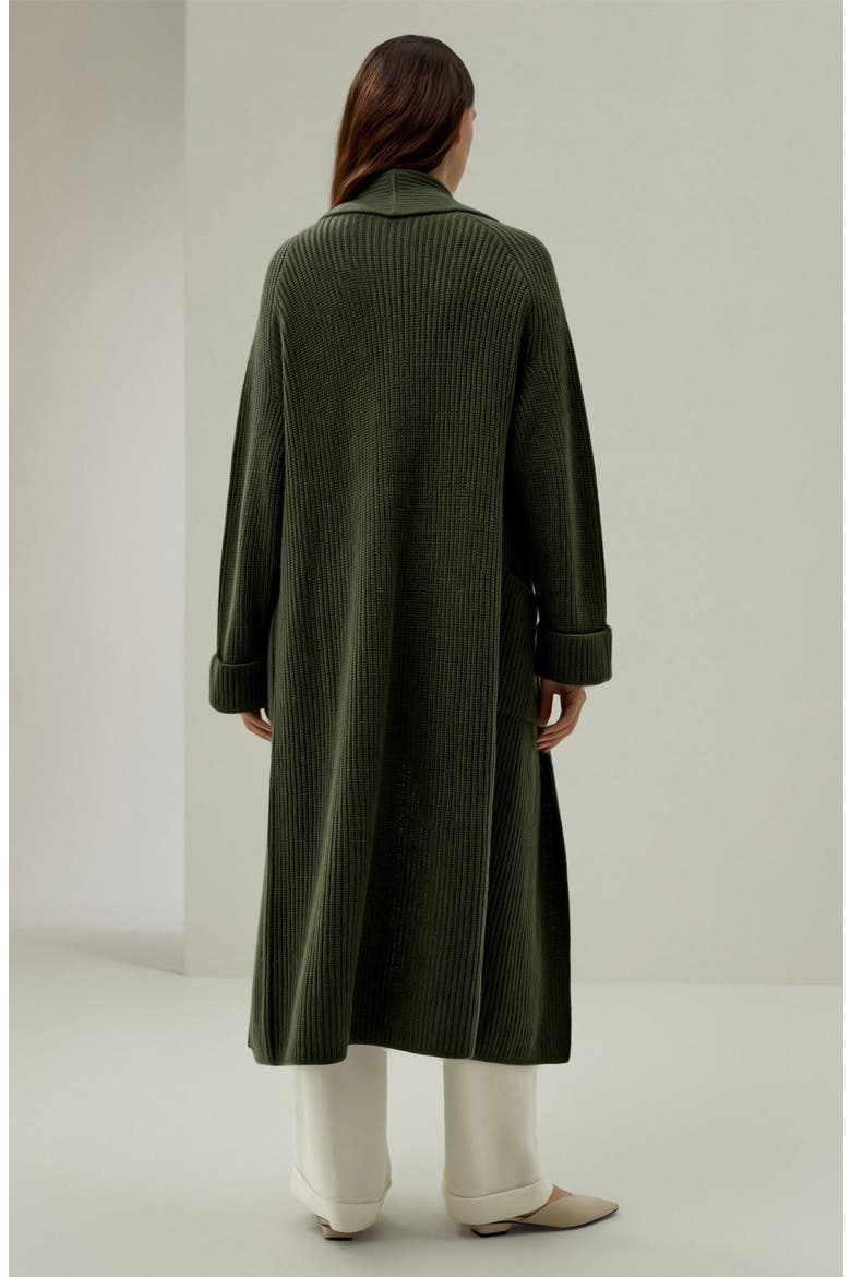 Women's LILYSILK X LYDIA MILLEN 'Evergreen' Cardigan, Alternate, color, Avocado Green