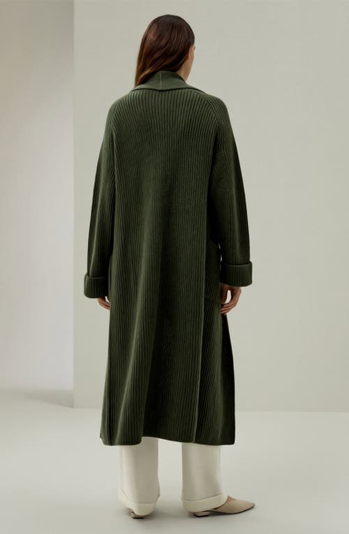 Lilysilk X Lydia Millen 'evergreen' Cardigan In Green