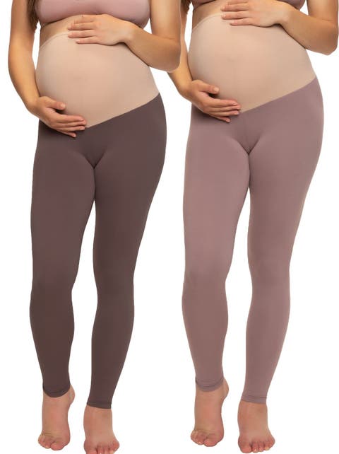 Velvety Soft Maternity Leggings 2 Pack