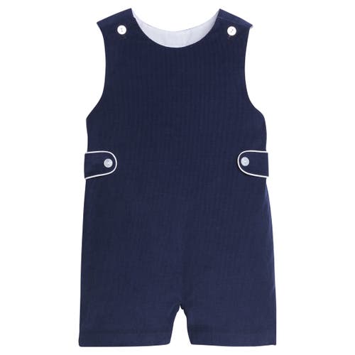 Little English Kids' Corduroy Button Tab John John In Blue