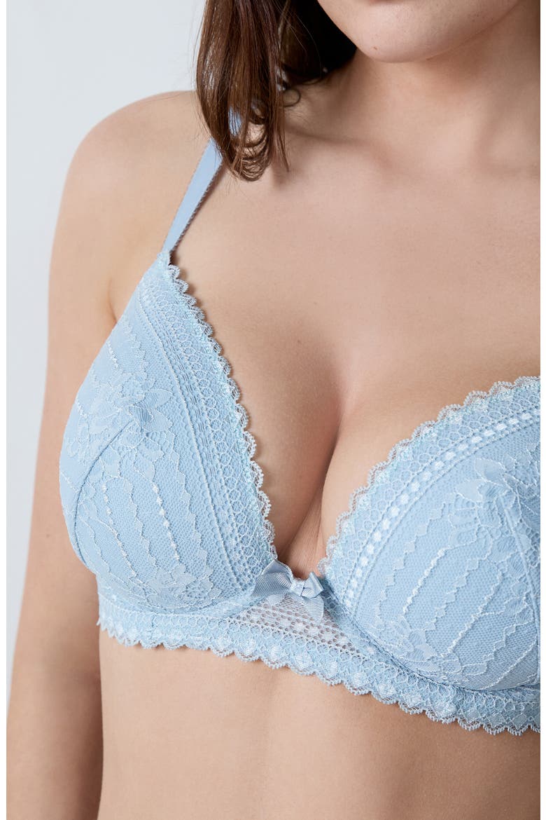 Panama Underwire Contour Bra, Alternate, color, LIGHT BLUE