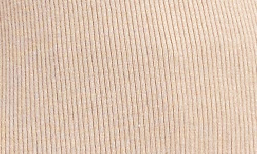Shop Karen Kane Wide Rib Crewneck Sweater In Almond