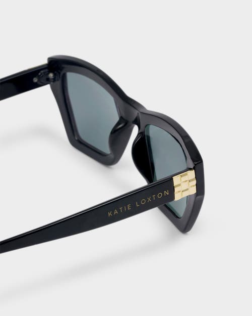 Katie Loxton Palma Oversized Cat-eye Sunglasses In Black