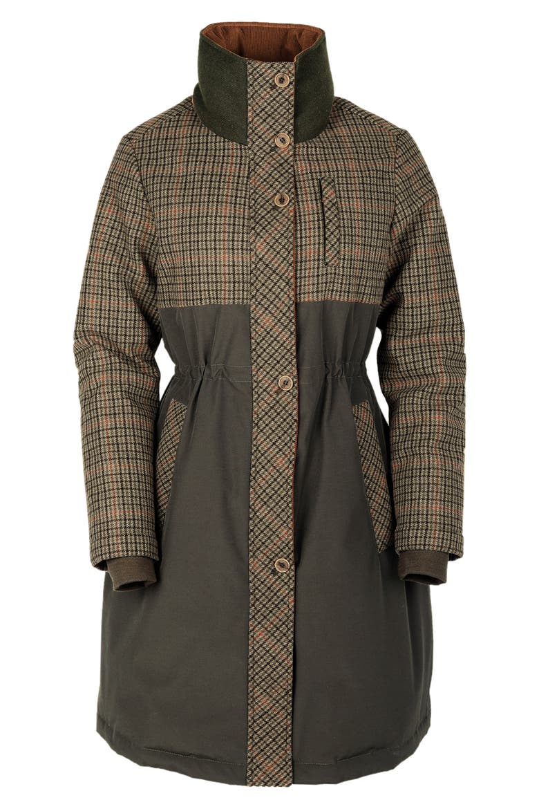 Park City Water Repellent Down Puffer Coat, Main, color, KALMATA TWEED