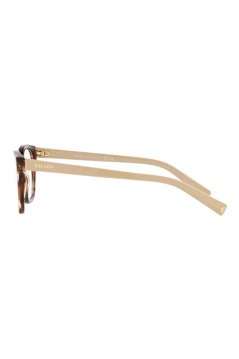 55mm Rectangular Optical Glasses, Alternate, color, DARK HAVANA
