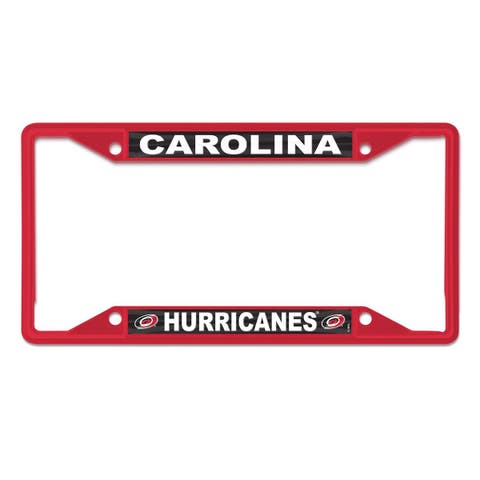 Carolina Hurricanes Chrome Colored License Plate Frame