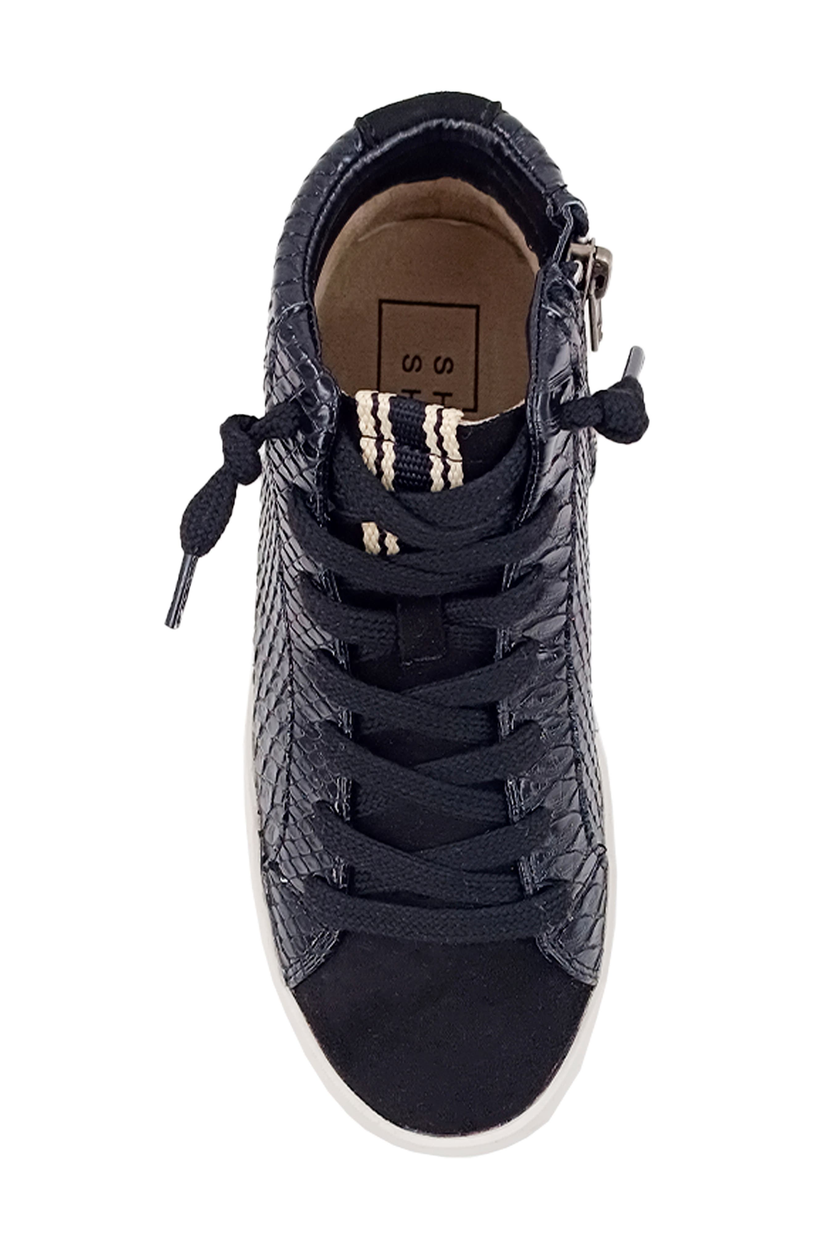 SHUSHOP Kids' Reese Studded High Top Sneaker, Alternate, color, 