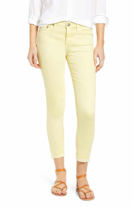 AG The Prima Mid Rise Crop Raw Release Hem Cigarette Jeans