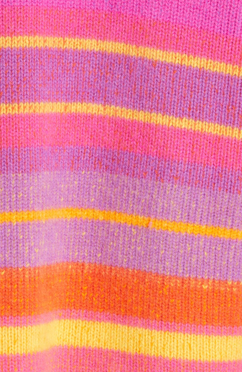 The Elder Statesman Stripe Italy Cashmere Smoking Jacket, Alternate, color, 