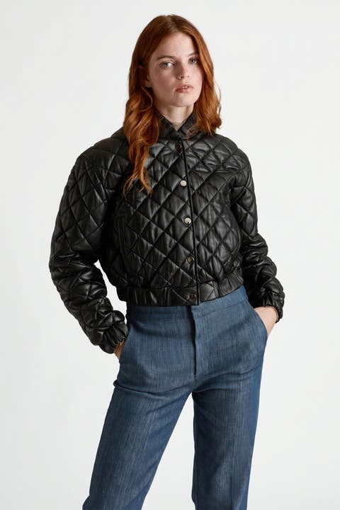 Aveline Quilted Leather Jacket