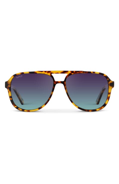 Indie - 57mm Aviator Polarized Sunglasses