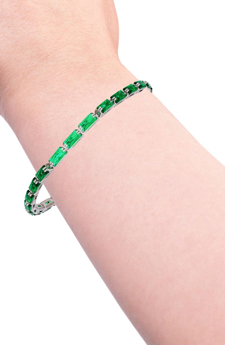 Vince Camuto Crystal Tennis Bracelet, Alternate, color, Silver Tone