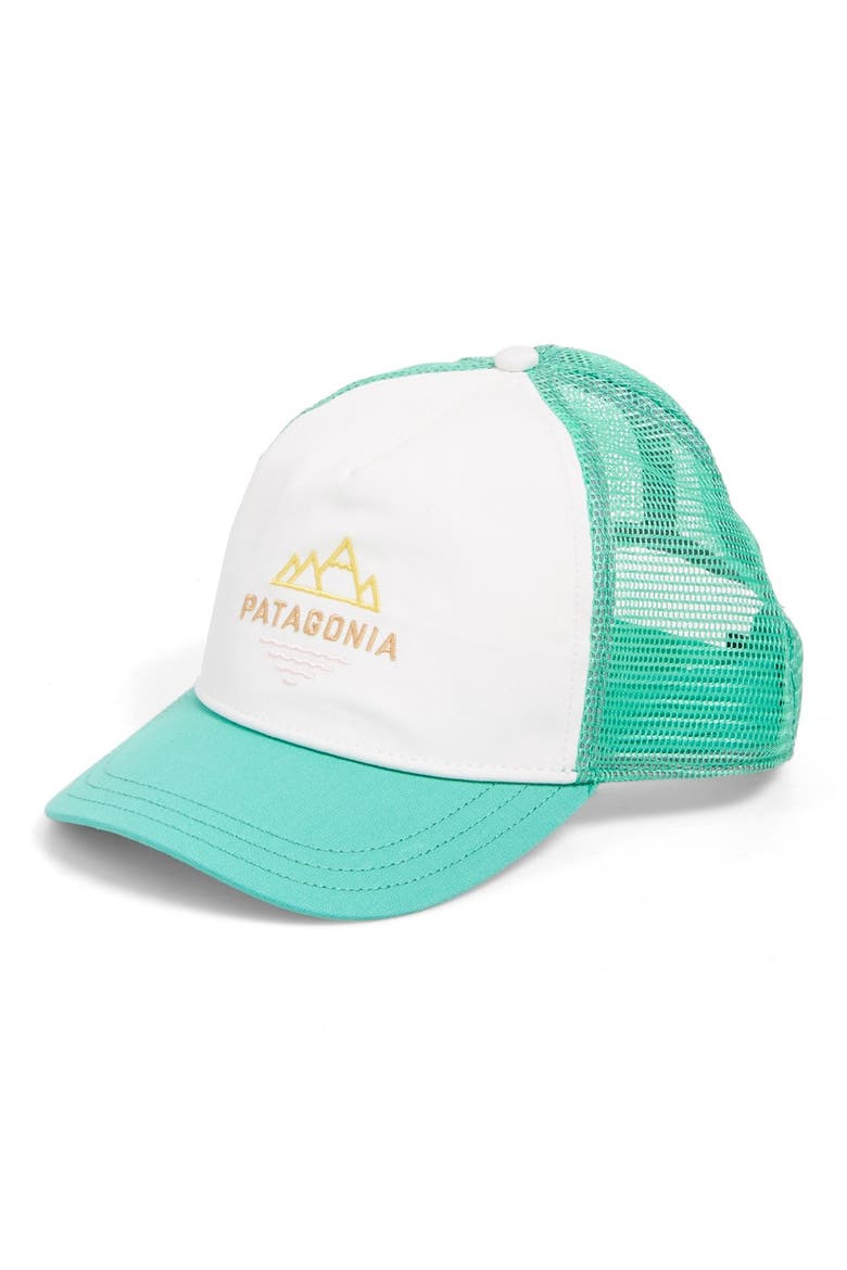 'Peak to Paddle' Trucker Hat, Main, color, WHITE