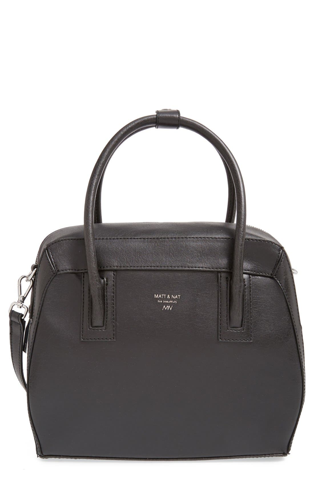 Matt & Nat 'Tardy' Vegan Leather Satchel, Main, color, 