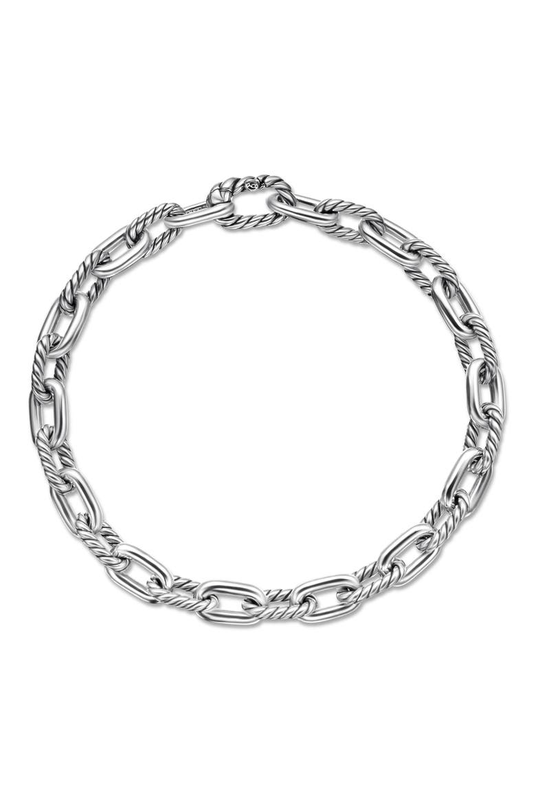 DY Madison Sterling Silver Chain Bracelet, 5.5mm, Alternate, color, STERLING SILVER