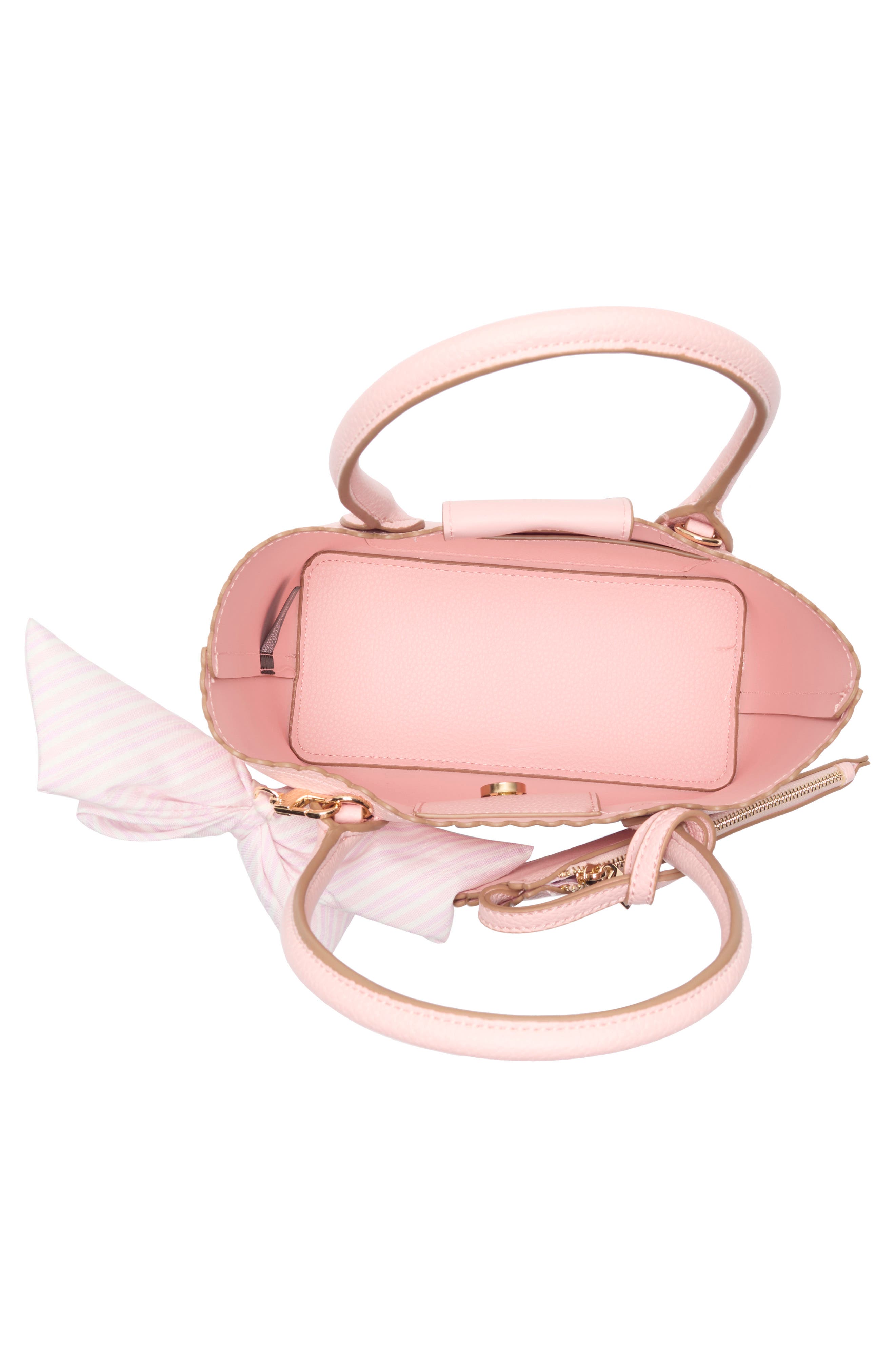 Nanette Lepore Convertible Satchel with Pouch, Alternate, color, Peachy Pink