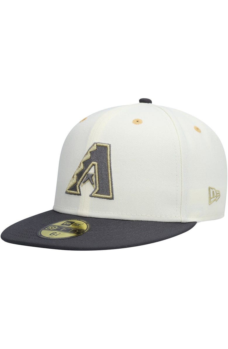 New Era Men's New Era White/Charcoal Arizona Diamondbacks 2011 MLB All-Star Game Chrome 59FIFTY Fitted Hat, Alternate, color, 