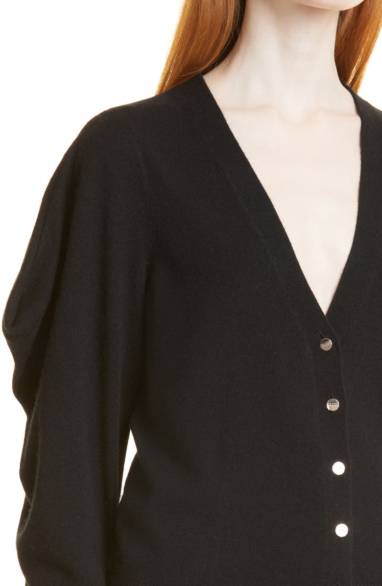 Ted Baker London Draped Sleeve Wool Blend Cardigan, Alternate, color, 
