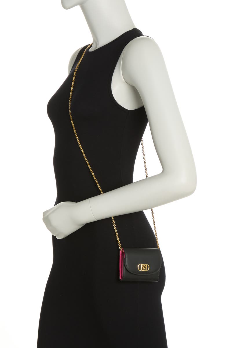 MCM Mode Travia Leather Chain Wallet, Alternate, color,