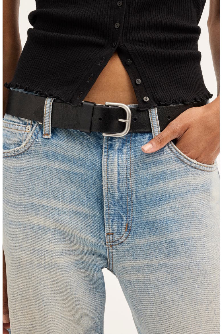 The Everyday Leather Belt, Alternate, color, TRUE BLACK WITH NICKEL