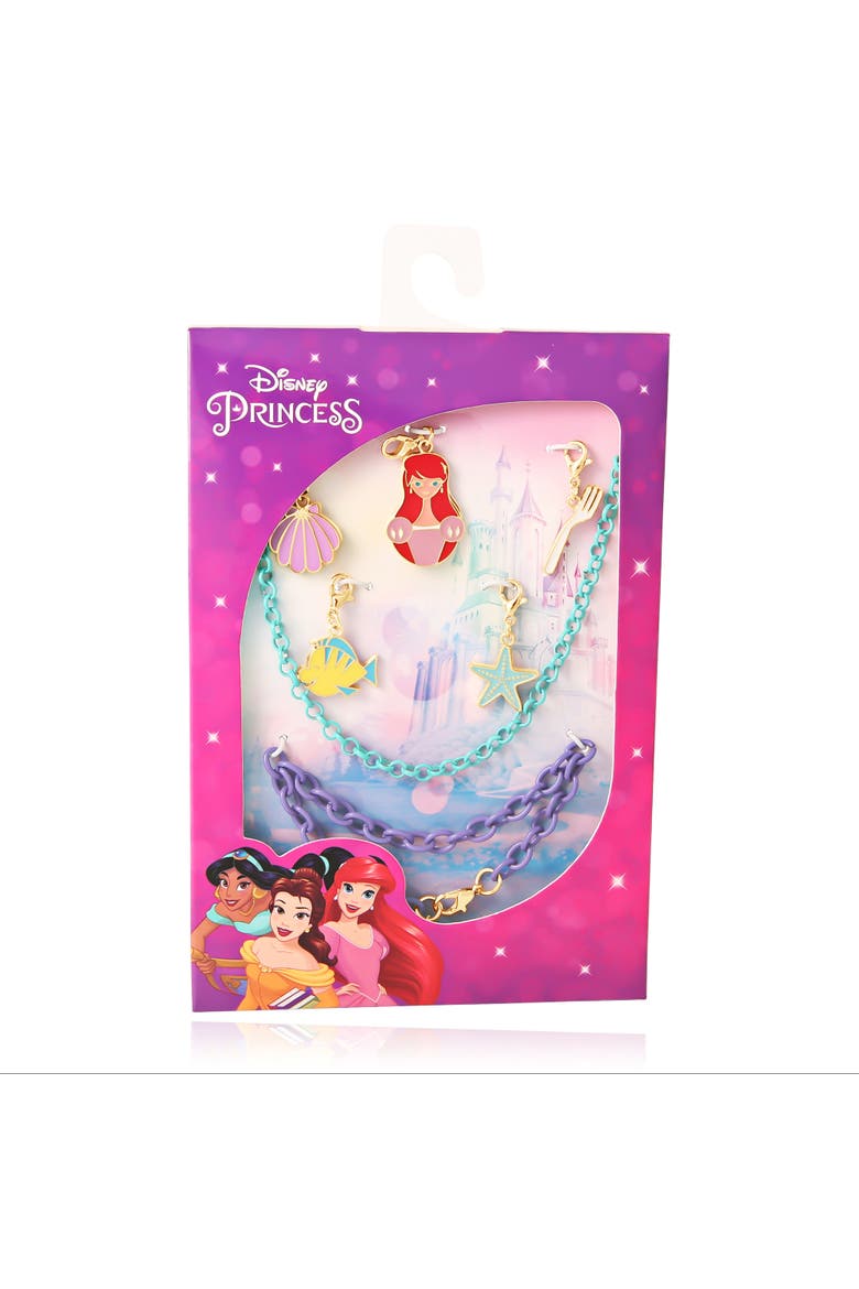 Princess and The Little Mermaid Necklace, Bracelet, and Charms Set, Alternate, color, Multi