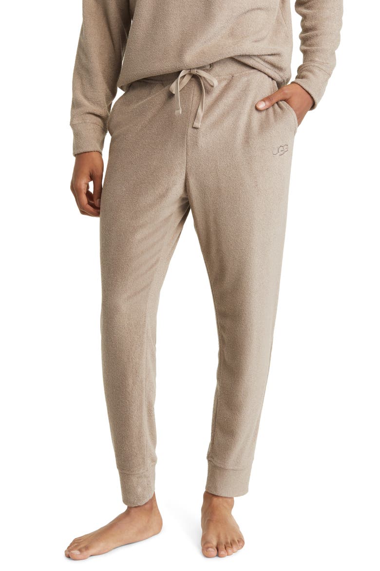 Brantley Brushed Terry Pajama Joggers, Main, color, WOLF GREY