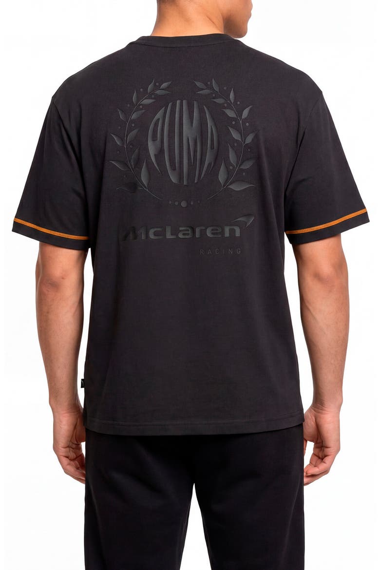Relaxed Fit Embroidered McLaren Logo T-Shirt, Alternate, color, TITAN BLACK