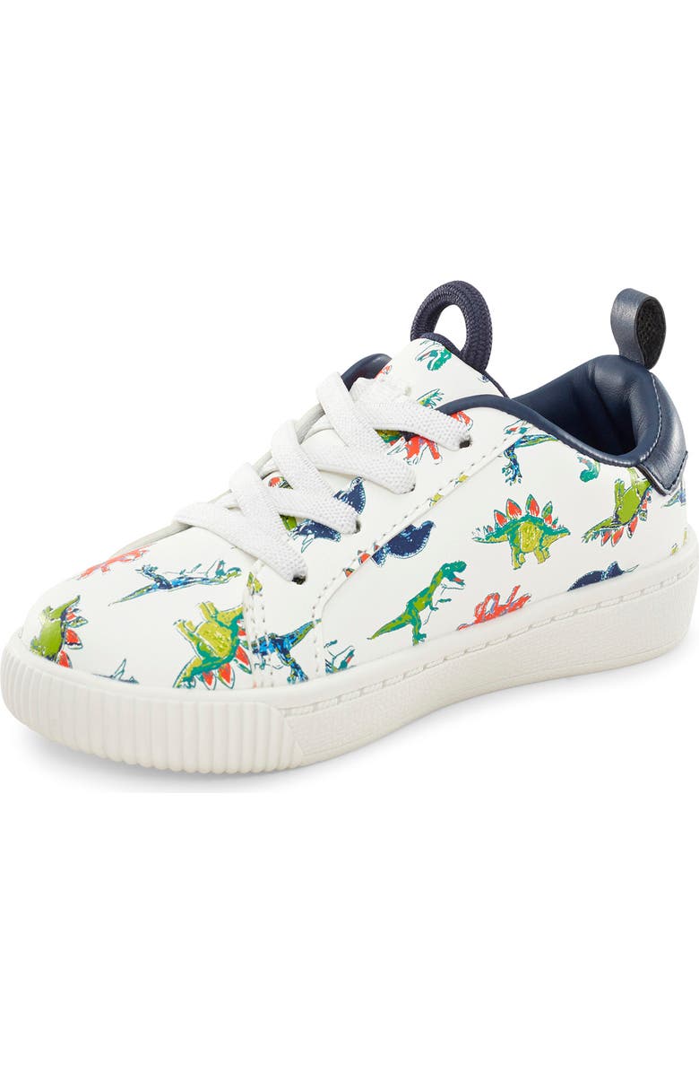 CARTERS Tryptic Dinosaur Print Sneaker, Alternate, color,