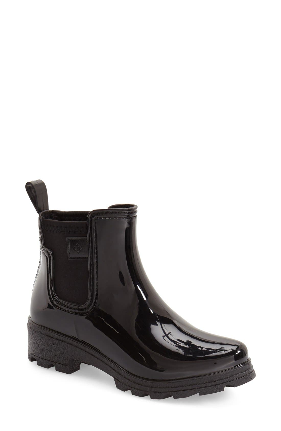 däv 'Prague' Waterproof Chelsea Rain Boot, Main, color, 