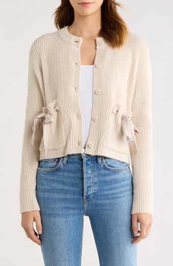 Stassi Satin Tie Cardigan