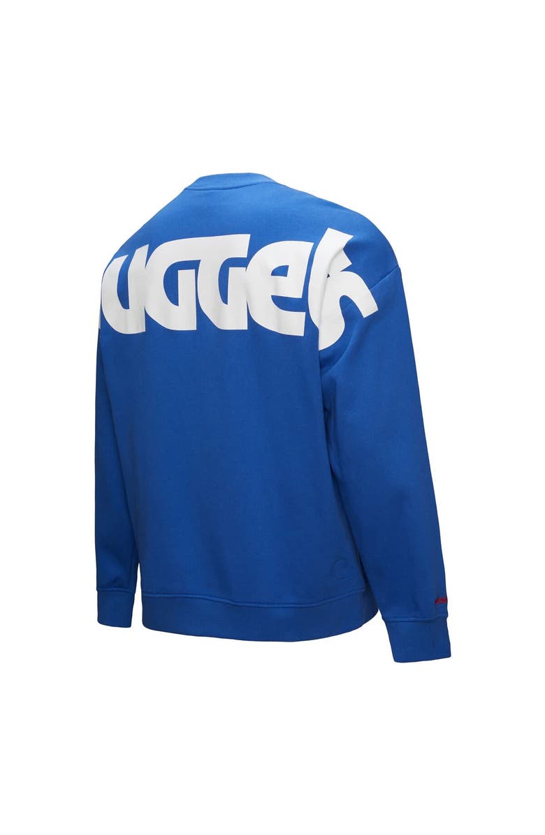 Mitchell & Ness Men's Mitchell & Ness Royal Denver Nuggets Hardwood Classics There & Back 2.0 Vintage Pullover Sweatshirt, Alternate, color, Royal