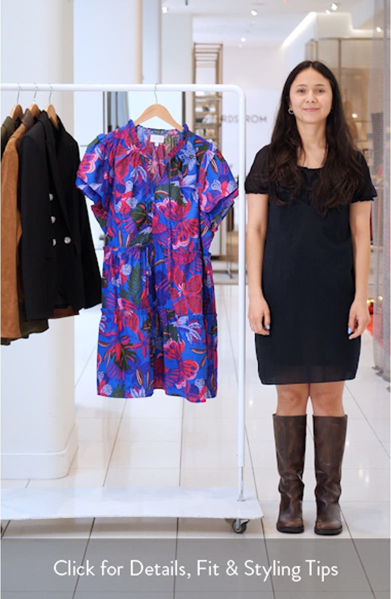 Mela Tropics Empire Tiered Minidress, sales video thumbnail