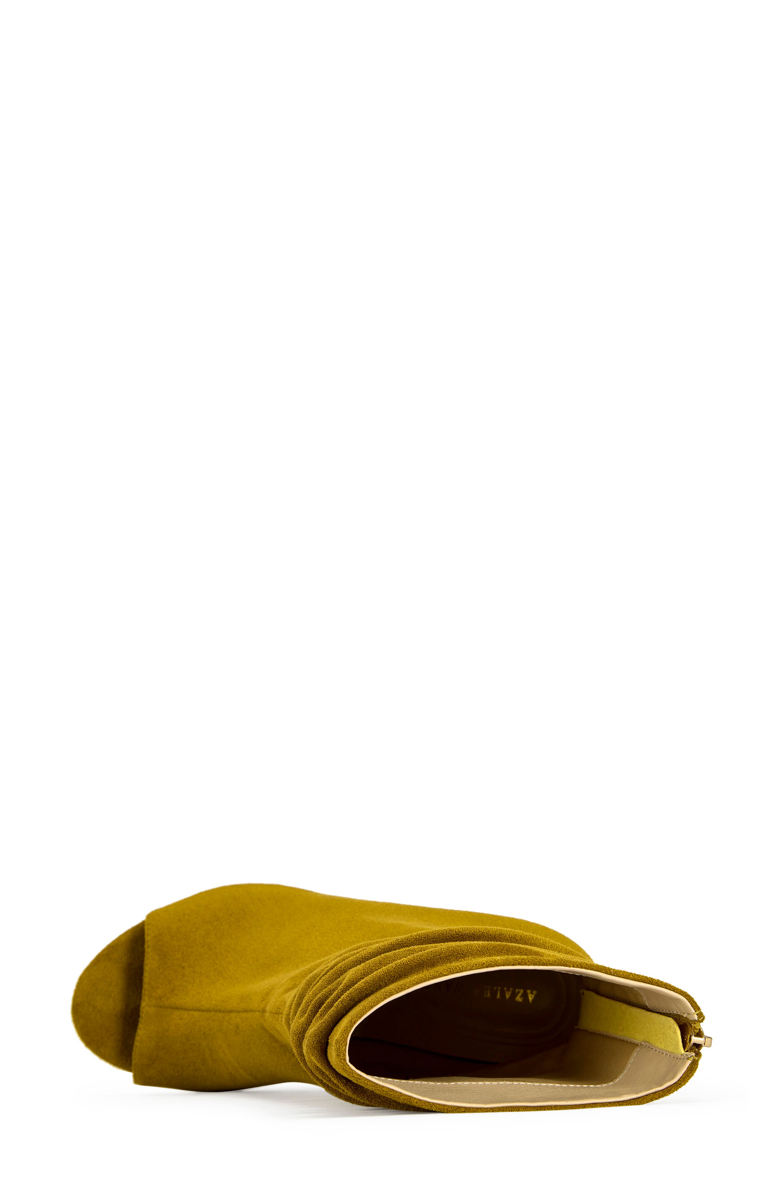 Arlo Peep Toe Bootie, Alternate, color, MUSTARD