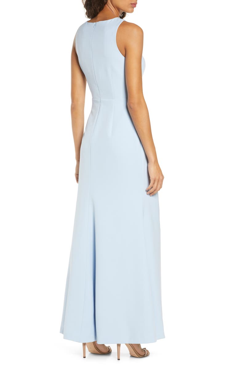 Vince Camuto Ruffle Slit Trumpet Gown, Alternate, color, 
