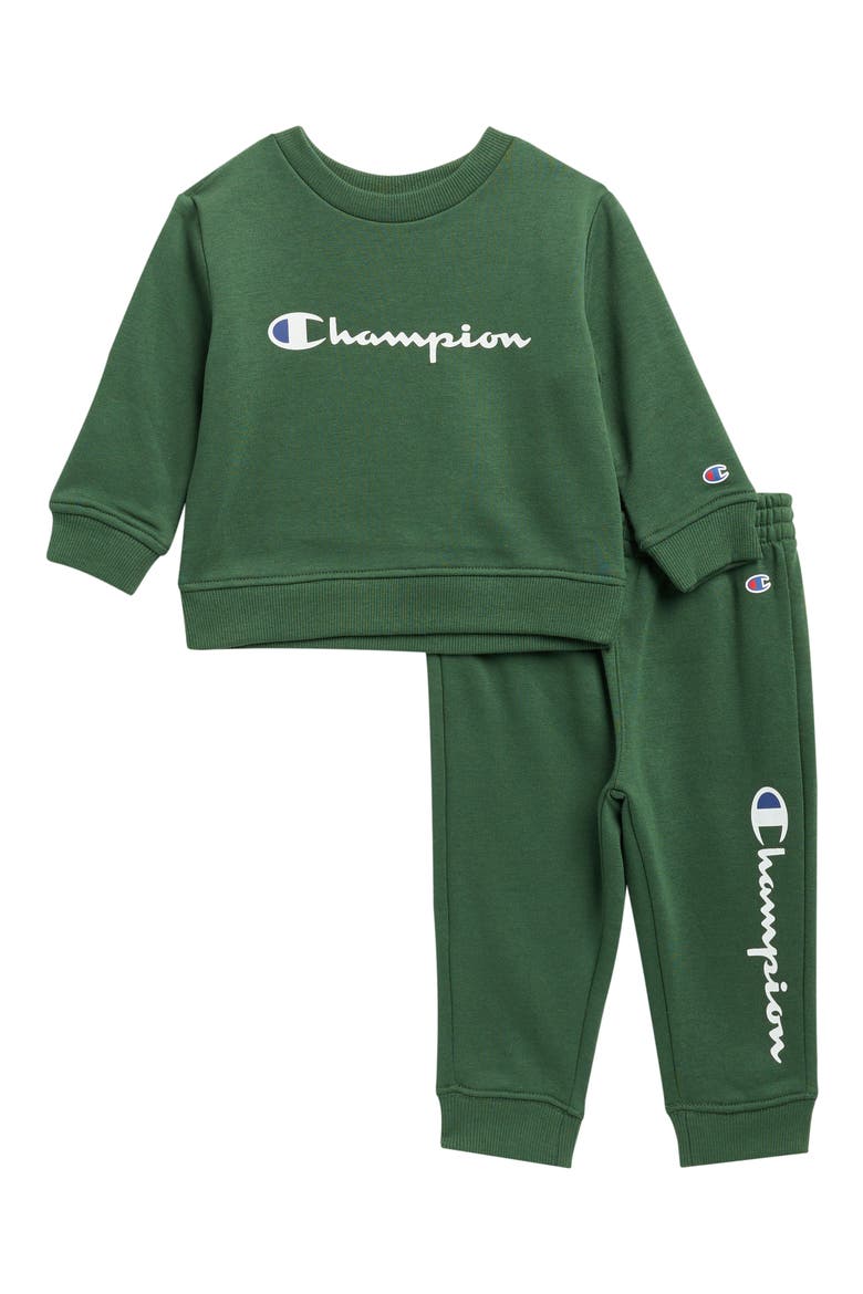 Kids' Logo Pullover & Joggers Set, Main, color, GREENER PASTURES