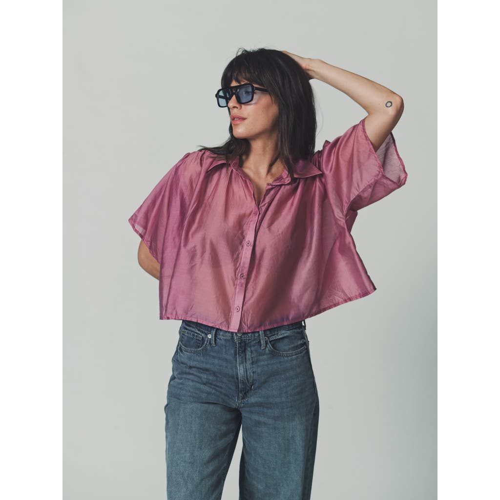 The Shirt By Rochelle Behrens The Hayden Shirt In Purple