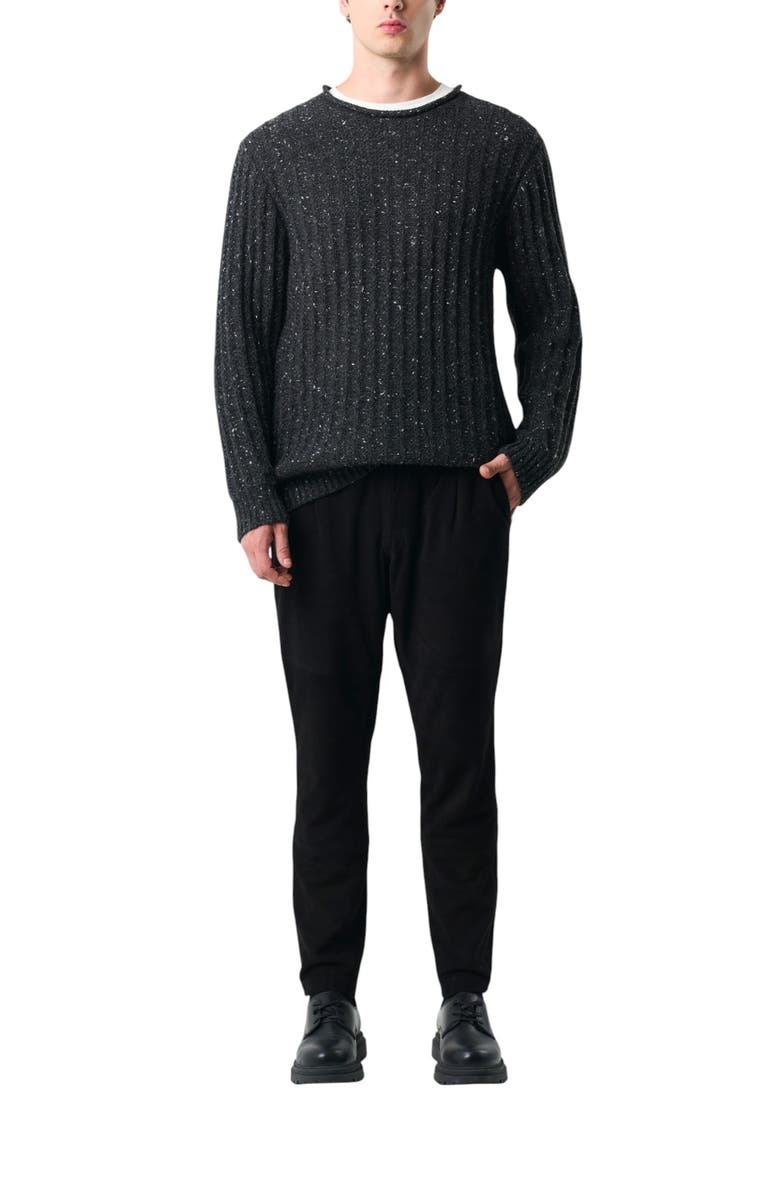 Velez Selva Knit Crewneck Sweater, Alternate, color, Black