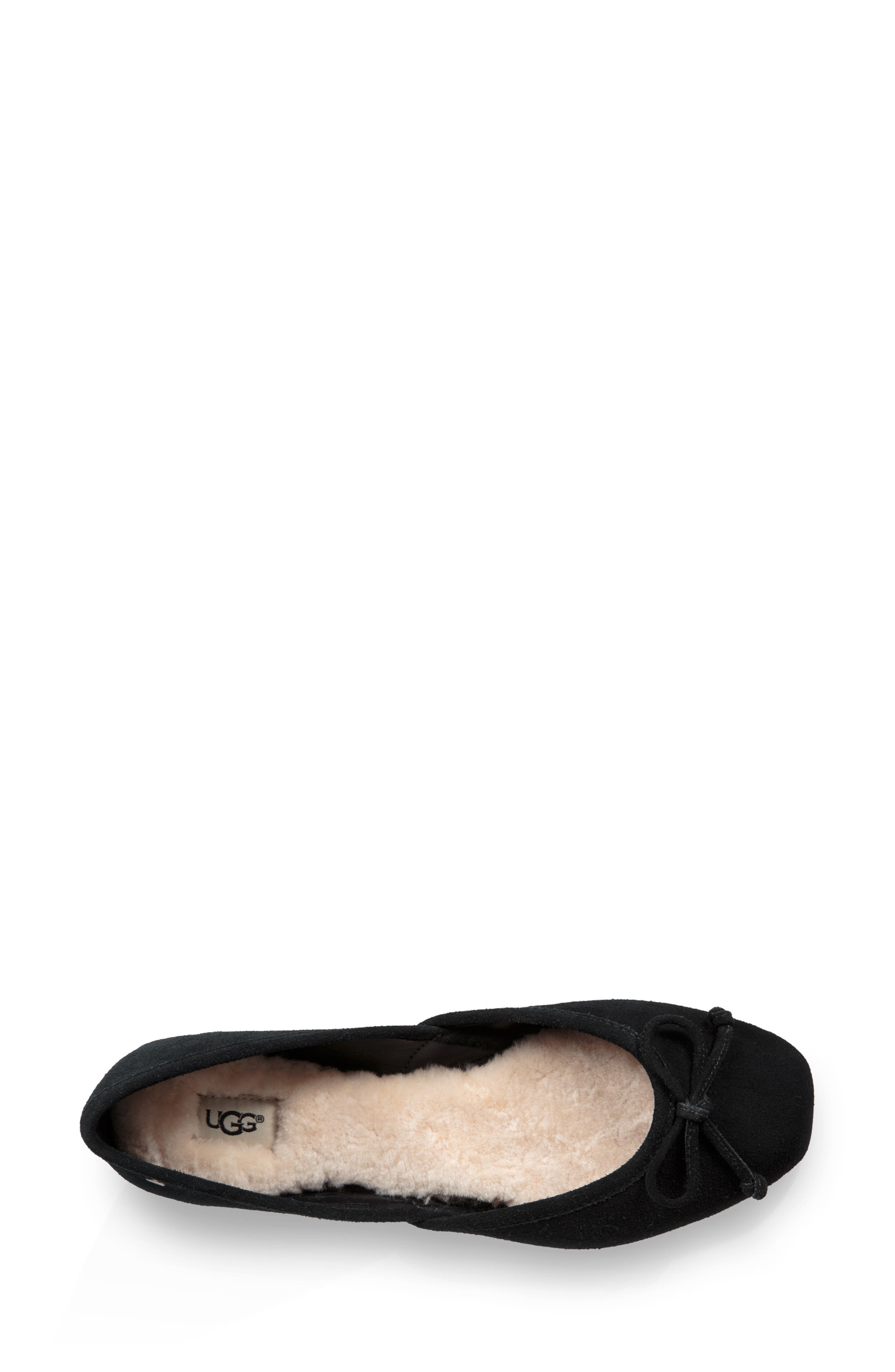 Lena Flat, Alternate, color, BLACK SUEDE