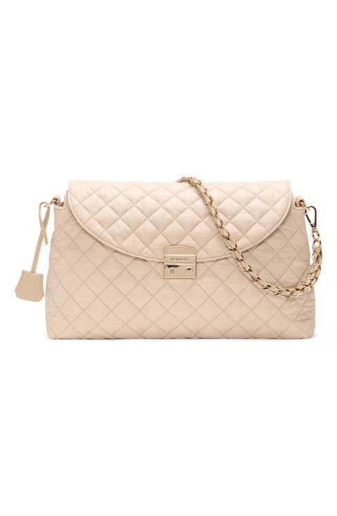 Crosby Lock Quilted Nylon Shoulder Bag