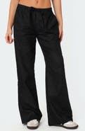 EDIKTED Maison Drawstring Wide Leg Pants