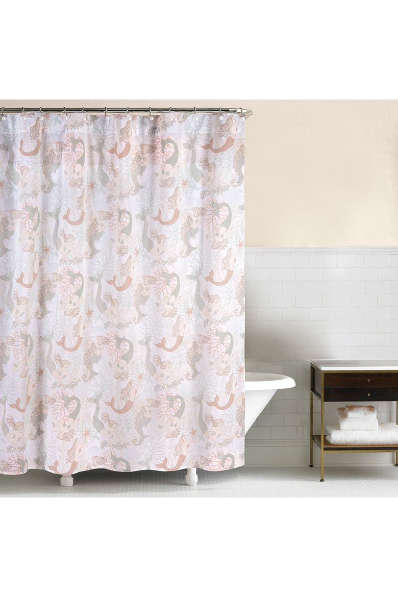 Mystic Echoes Shower Curtain, Main, color, Pink