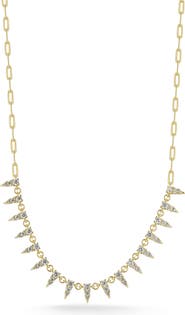 SPHERA MILANO Cubic Zirconia Spike Necklace