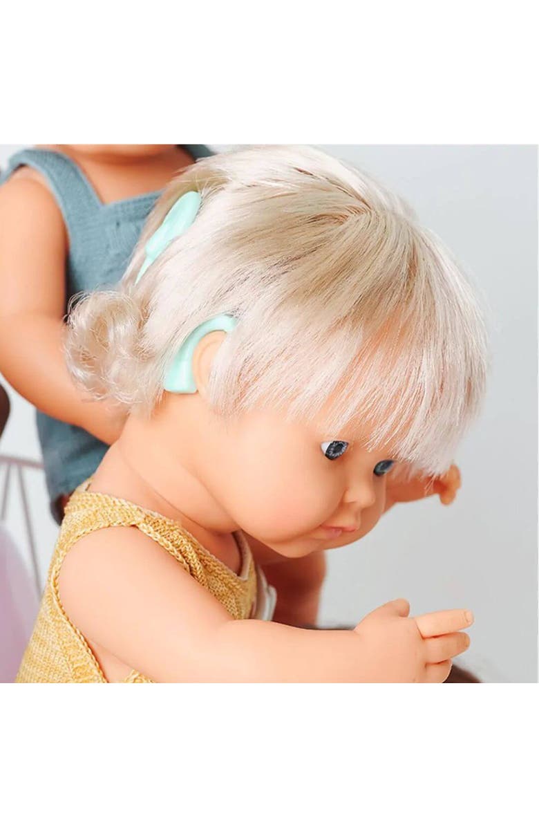 Miniland Baby Doll Caucasian Girl With Hearing Implant 15'' (Box) - My Friends & Me, Alternate, color, Light Skin