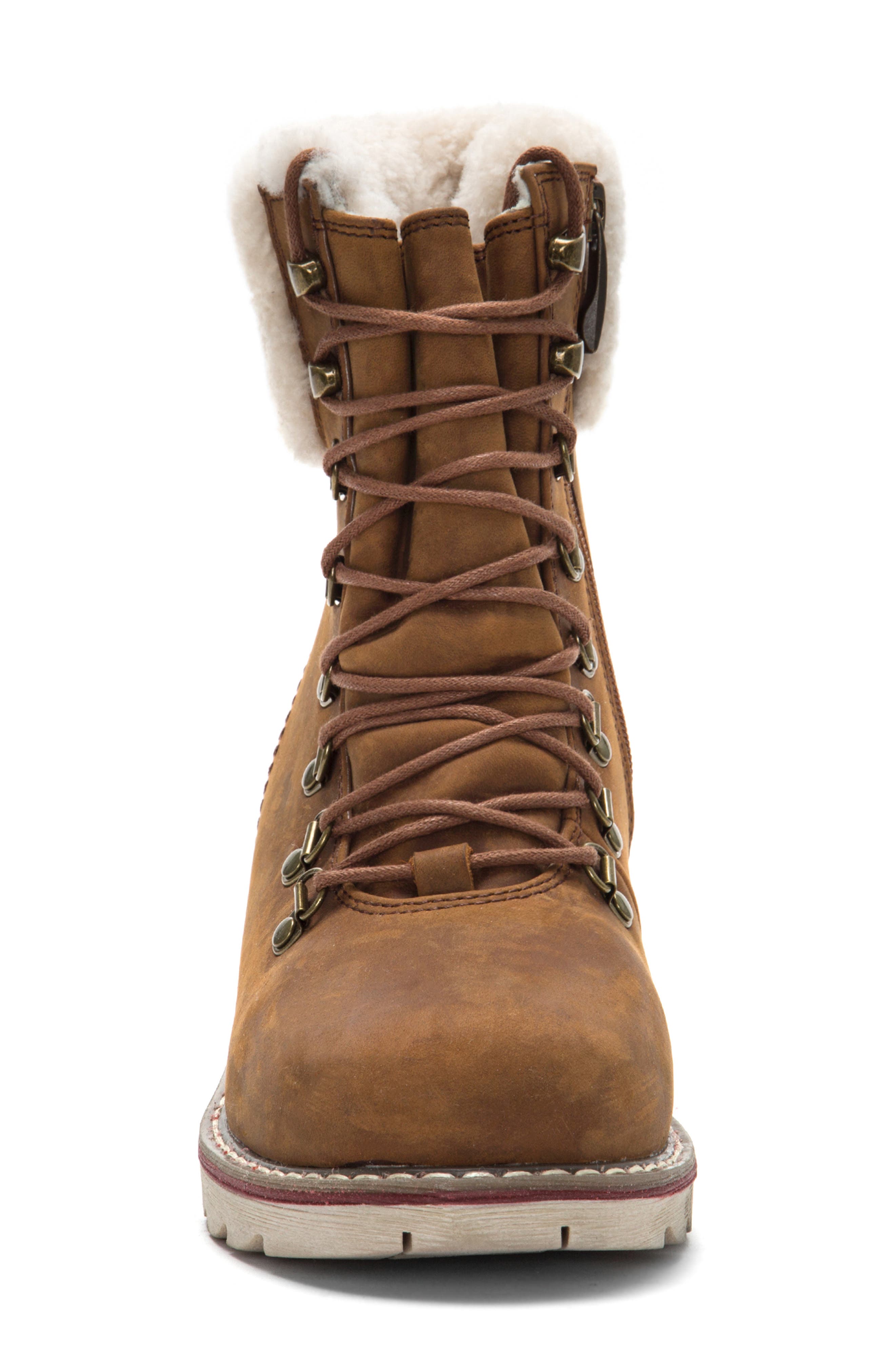 Royal Canadian Lethbridge Waterproof Snow Boot with Genuine Shearling Cuff, Alternate, color, 