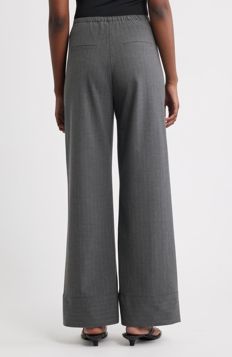 MANGO Chalk Stripe Straight Leg Pants, Alternate, color, 