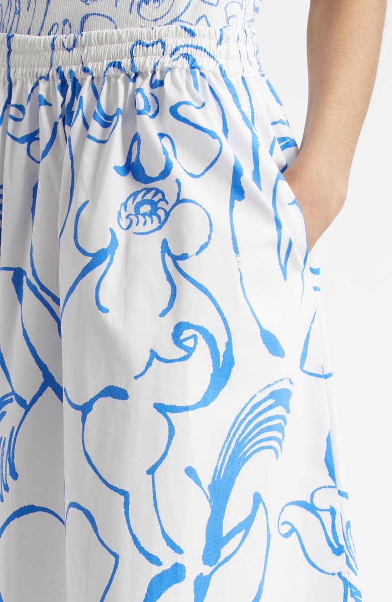 Marimekko Buklee Baluns Cotton Skirt, Alternate, color, White